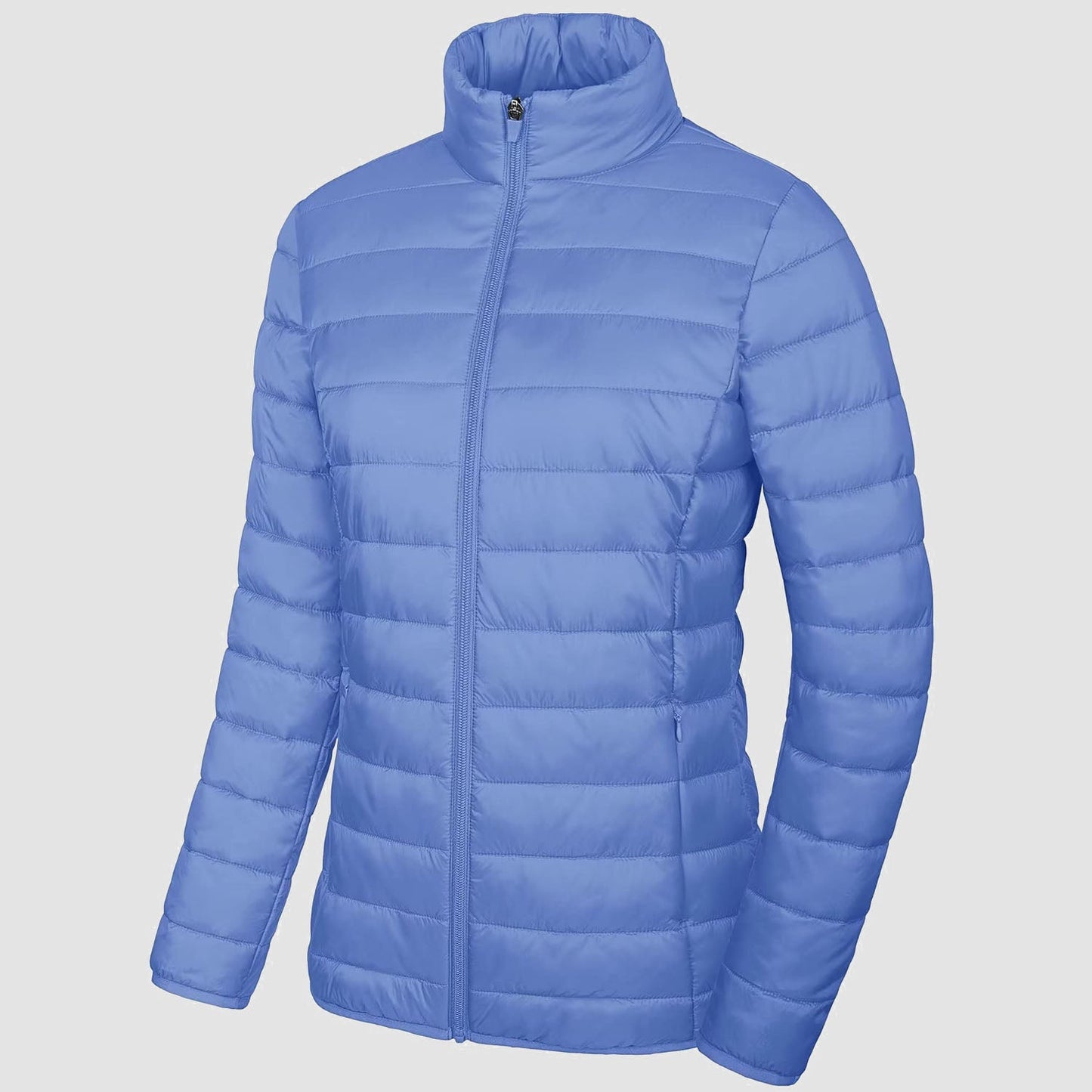 Women's Puffer Jacket Quilted Lightweight Full Zip Winter Coat