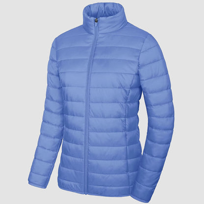 Women's Puffer Jacket Quilted Lightweight Full Zip Winter Coat