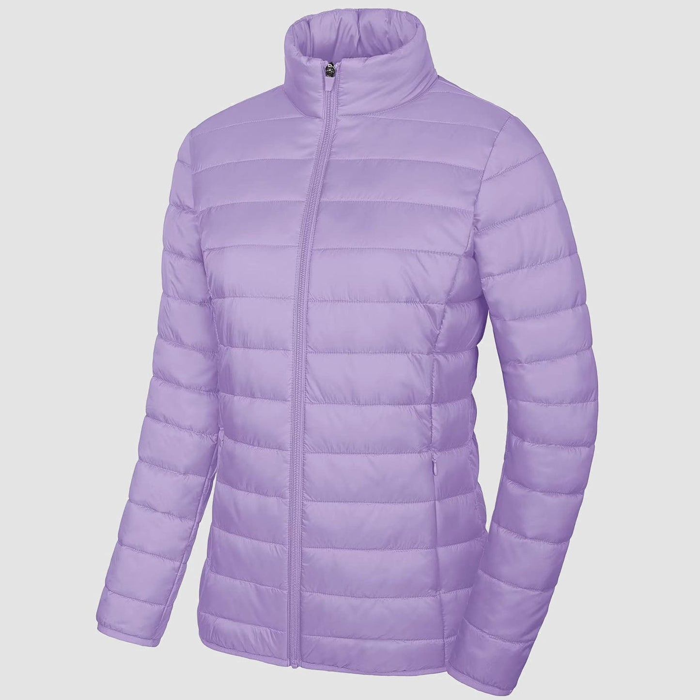 Women's Puffer Jacket Quilted Lightweight Full Zip Winter Coat