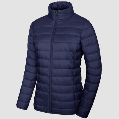 Women's Puffer Jacket Quilted Lightweight Full Zip Winter Coat