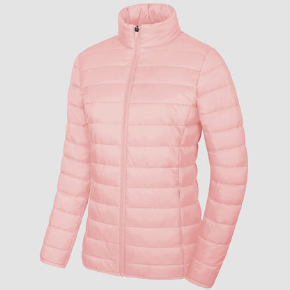 Women's Puffer Jacket Quilted Lightweight Full Zip Winter Coat