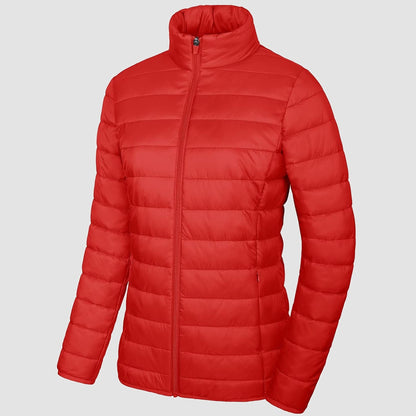 Women's Puffer Jacket Quilted Lightweight Full Zip Winter Coat