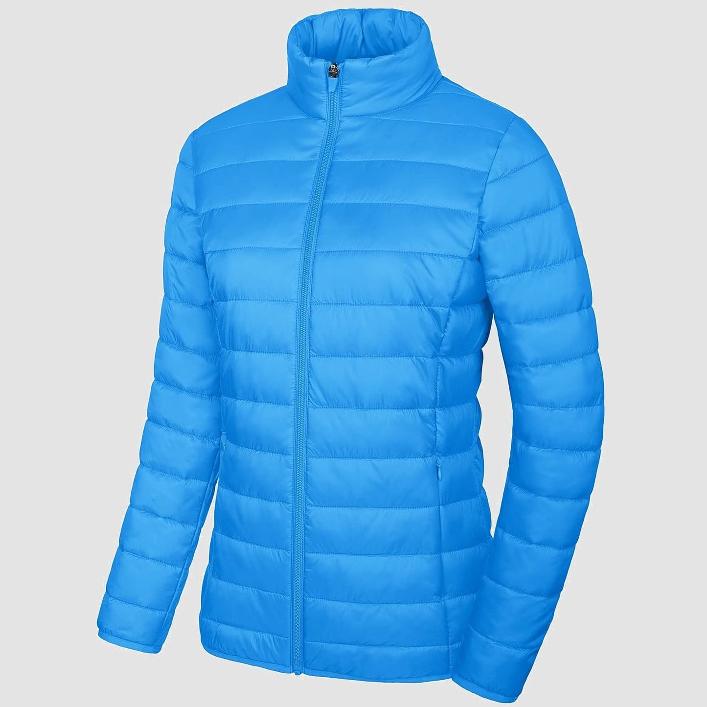 Women's Puffer Jacket Quilted Lightweight Full Zip Winter Coat
