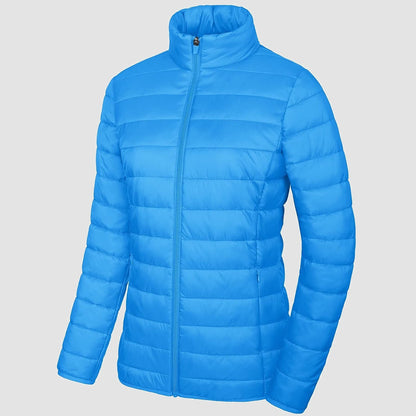 Women's Puffer Jacket Quilted Lightweight Full Zip Winter Coat