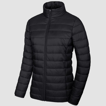 Women's Puffer Jacket Quilted Lightweight Full Zip Winter Coat
