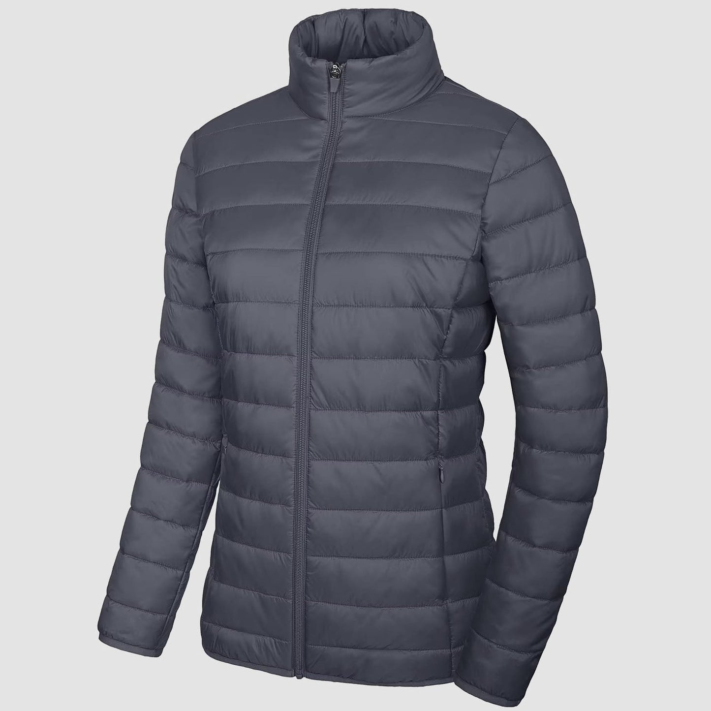 Women's Puffer Jacket Quilted Lightweight Full Zip Winter Coat