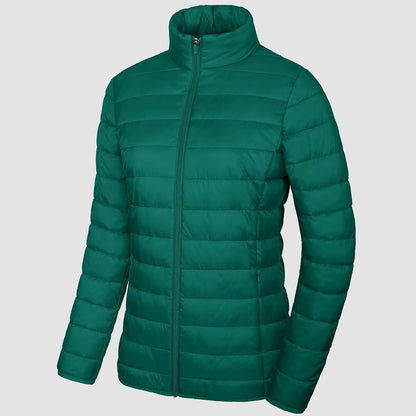 Women's Puffer Jacket Quilted Lightweight Full Zip Winter Coat