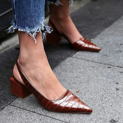 Elizabeth | Women’s Elegant Spring Block Heel Pumps