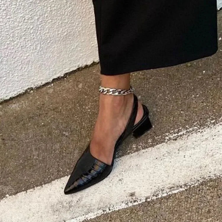 Elizabeth | Women’s Elegant Spring Block Heel Pumps