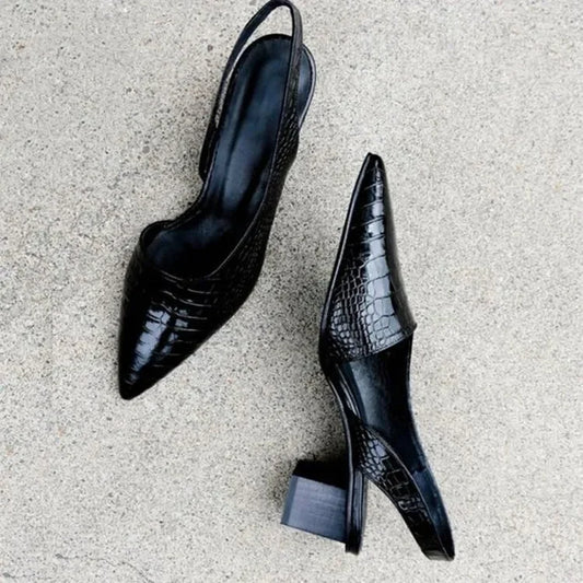 Elizabeth | Women’s Elegant Spring Block Heel Pumps