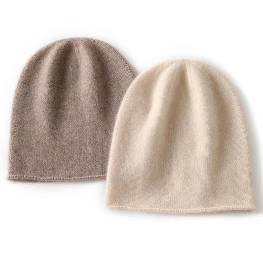 Women's Cashmere Blend Slouch Beanie Soft Warm Winter Hat - Fashinoza