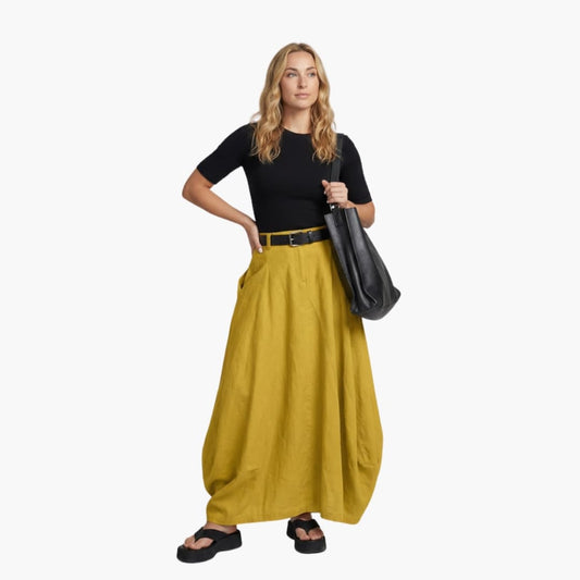 Women's A-Line Skirt Elastic Waistband - Fashinoza