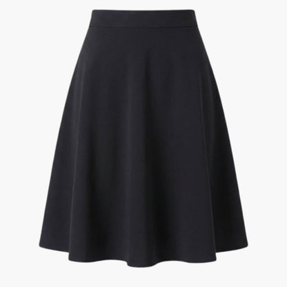 Women's A-Line Midi Skirt Elastic Waistband - Fashinoza