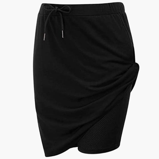 Women's A-Line Lace-Up Skirt Panel Seams - Fashinoza