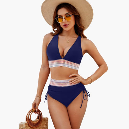 Women's Adjustable 2-Piece Bikini Set Tie Side Bottom