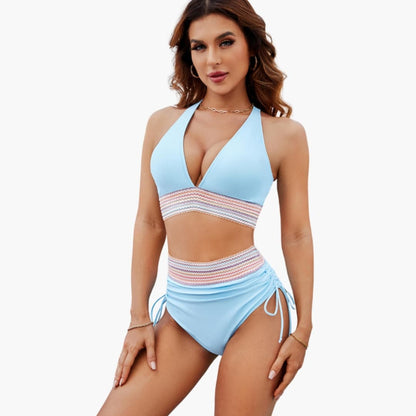 Women's Adjustable 2-Piece Bikini Set Tie Side Bottom