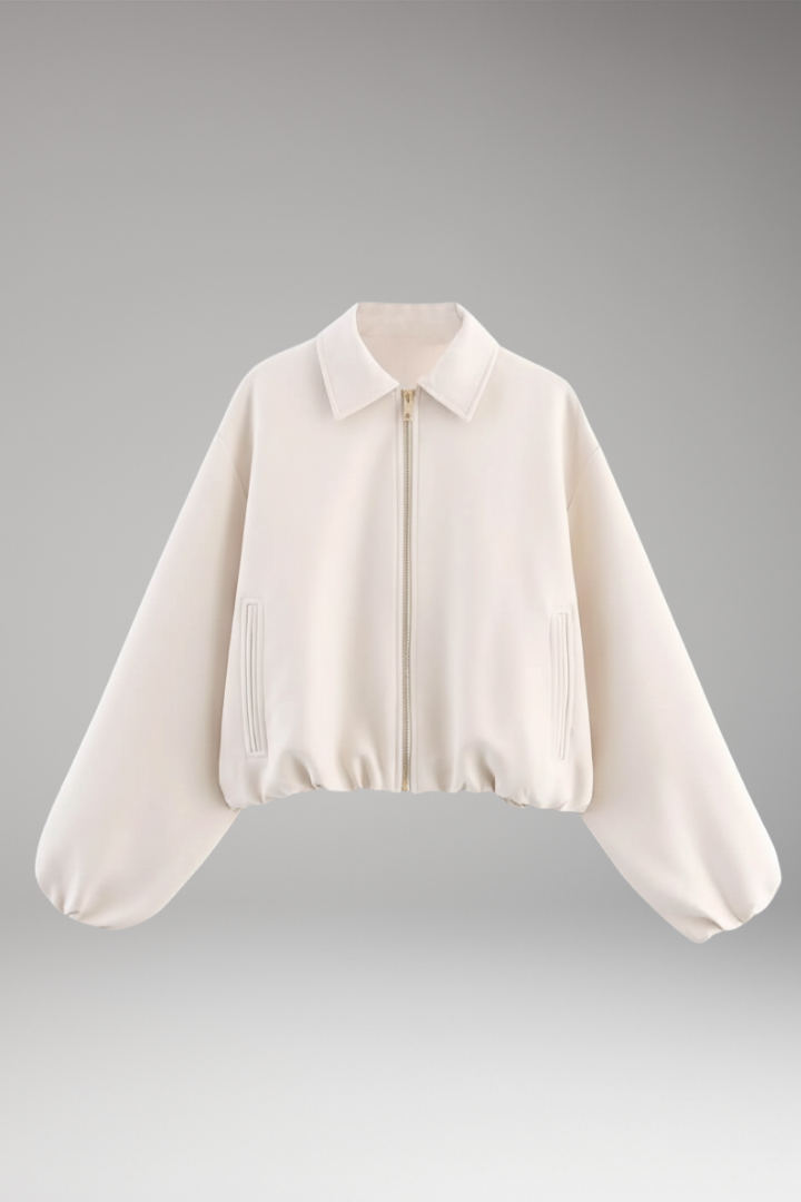 Women's Long Sleeve Lapel Jacket - 
Fashinoza