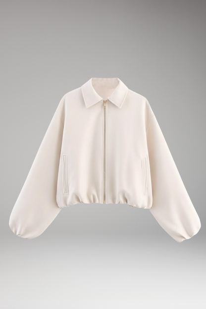 Women's Long Sleeve Lapel Jacket - 
Fashinoza