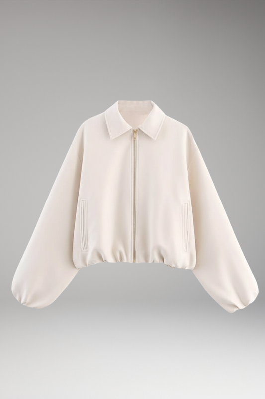 Women's Long Sleeve Lapel Jacket - 
Fashinoza