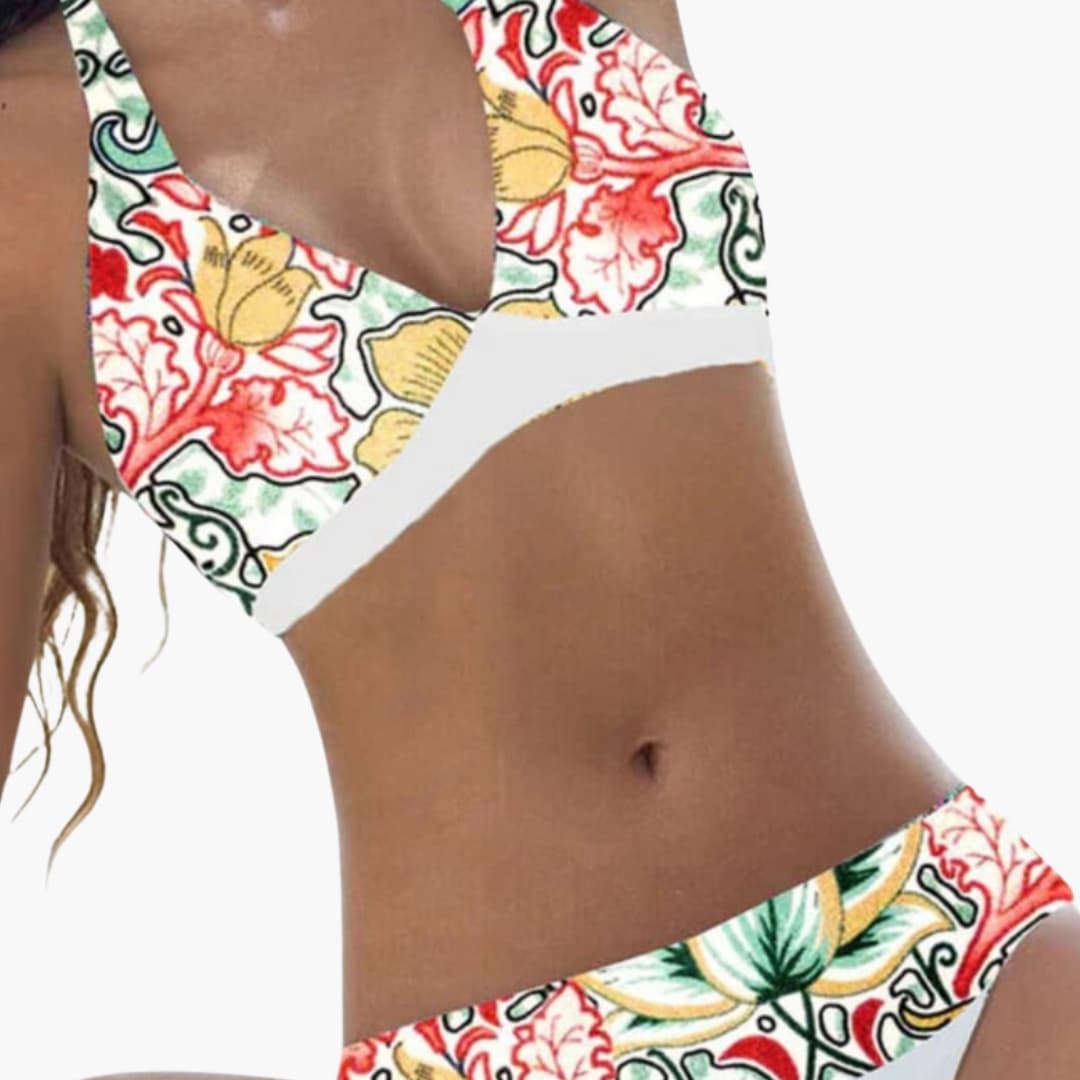 Women's Halter Bikini Set Adjustable Backless - Fashinoza
