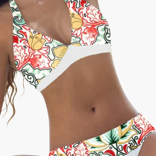 Women's Halter Bikini Set Adjustable Backless - Fashinoza
