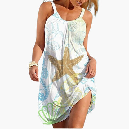 Women's Sleeveless Beach Dress Knee Length