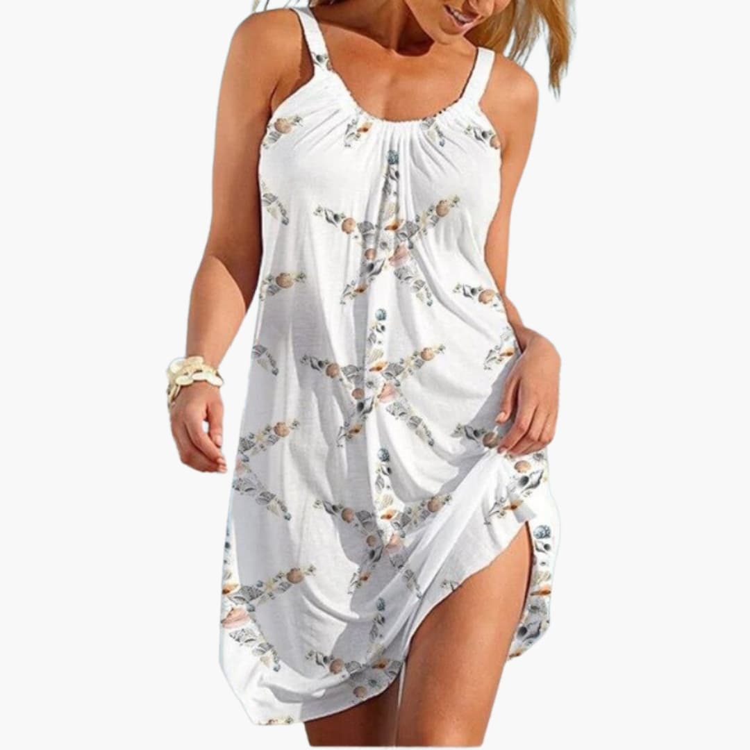 Women's Sleeveless Beach Dress Knee Length - Fashinoza