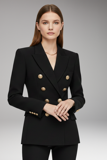 Women's Two Button Blazer Wool