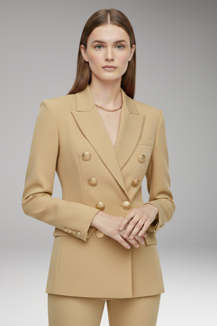 Women's Two Button Blazer Wool