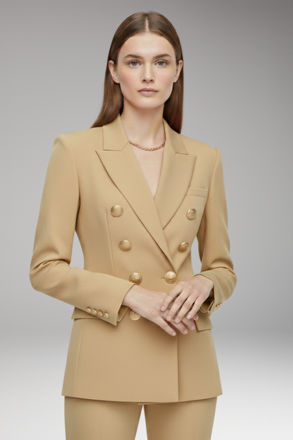 Women's Two Button Blazer Wool