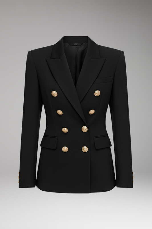 Women's Two Button Blazer Wool - 
Fashinoza
