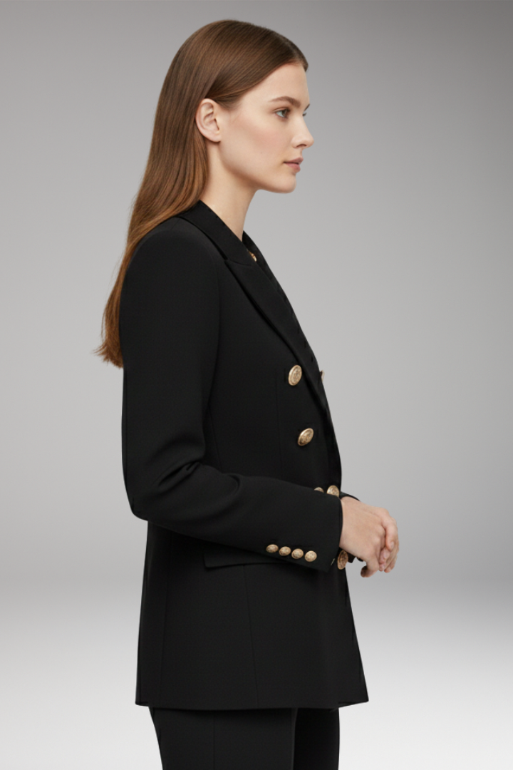 Women's Two Button Blazer Wool