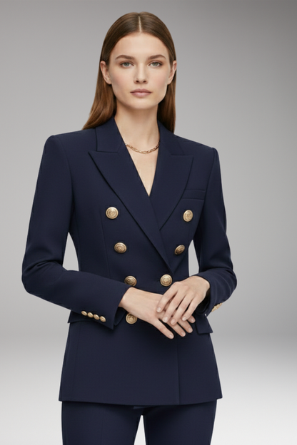 Women's Two Button Blazer Wool