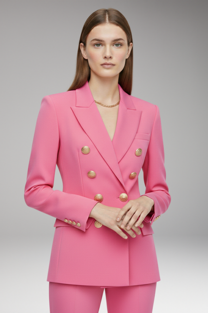 Women's Two Button Blazer Wool