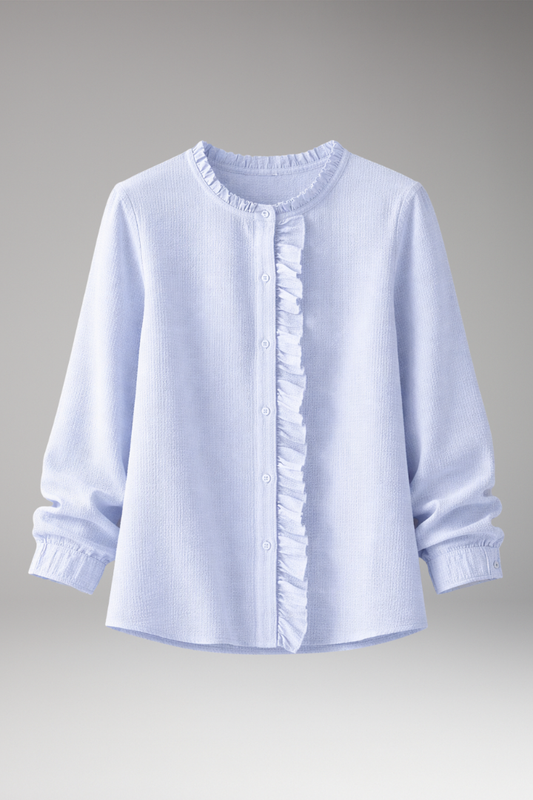 Women's Round Neck Blouse - 
Fashinoza