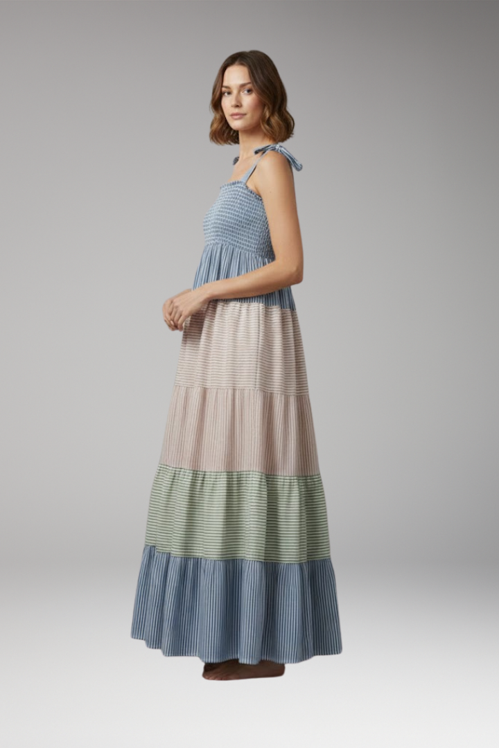 Women's Boho Maxi Dress Flowing Design Unique Cut
