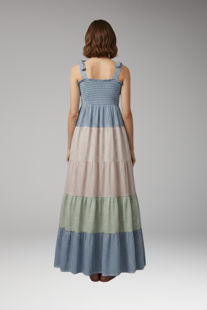 Women's Boho Maxi Dress Flowing Design Unique Cut