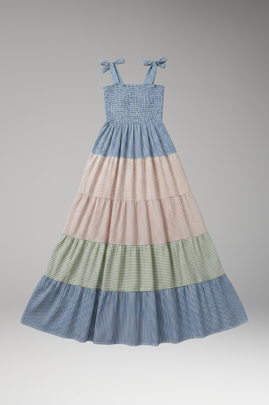 Women's Boho Maxi Dress Flowing Design Unique Cut - 
Fashinoza