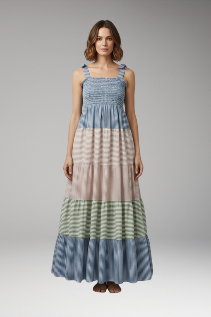 Women's Boho Maxi Dress Flowing Design Unique Cut