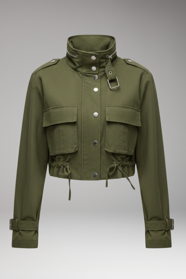 Women's Long Sleeve Bomber Jacket - 
Fashinoza