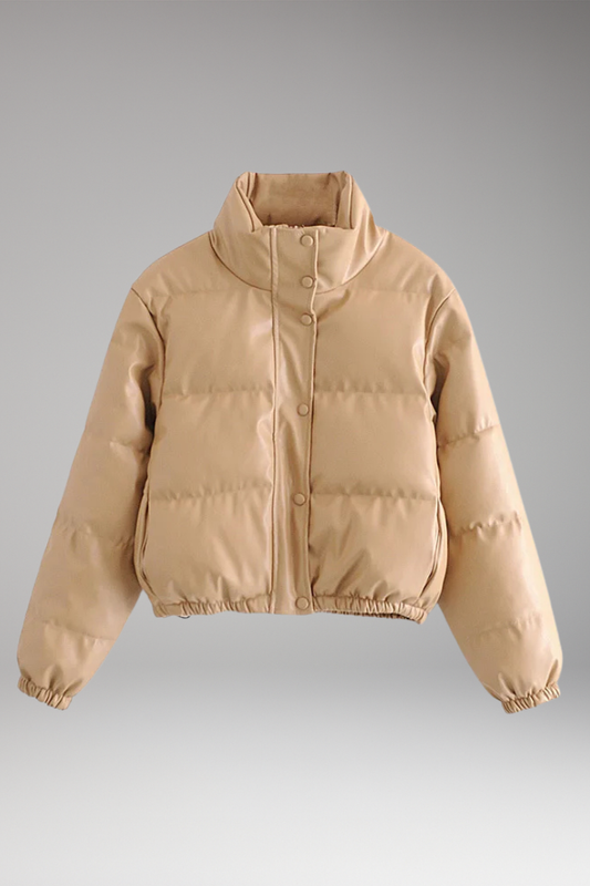 Women's Bomber Jacket Zipper Ribbed Hem - 
Fashinoza