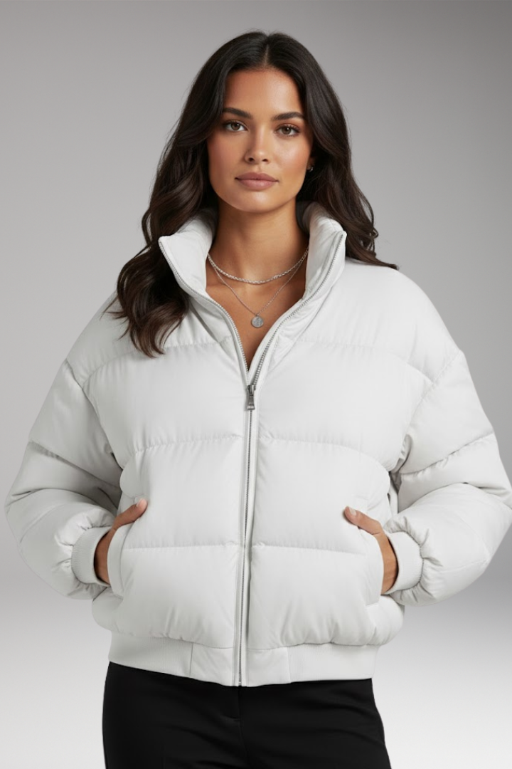 Women's Bomber Jacket Detachable Hood