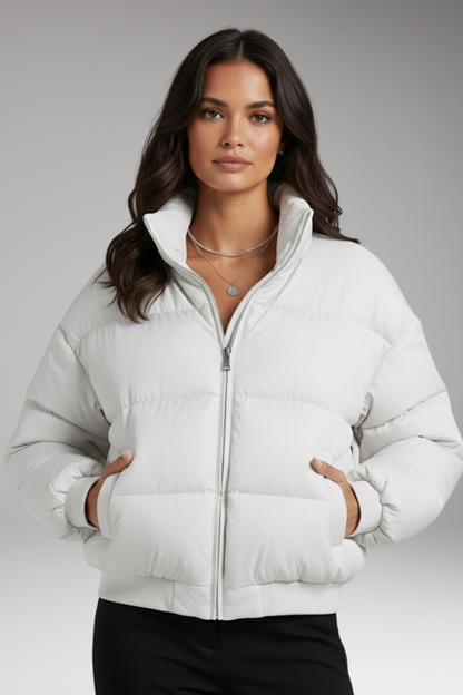 Women's Bomber Jacket Detachable Hood