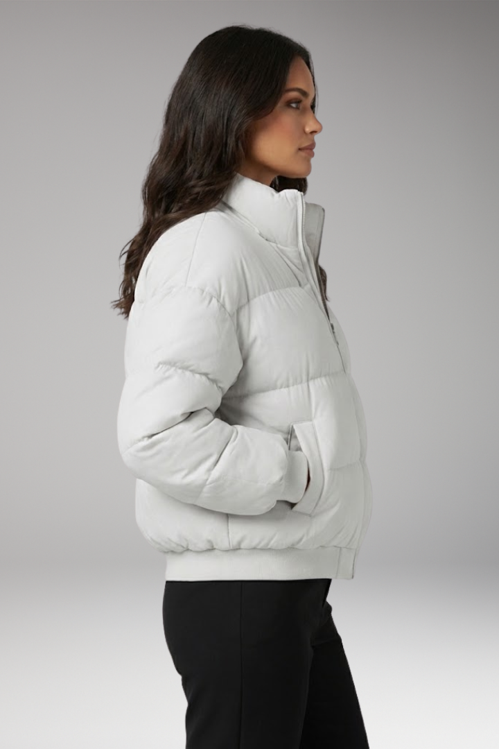 Women's Bomber Jacket Detachable Hood