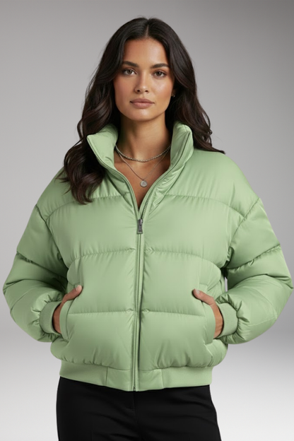 Women's Bomber Jacket Detachable Hood