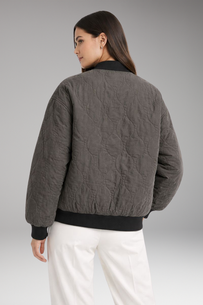 Women's Bomber Jacket Oversized Woven