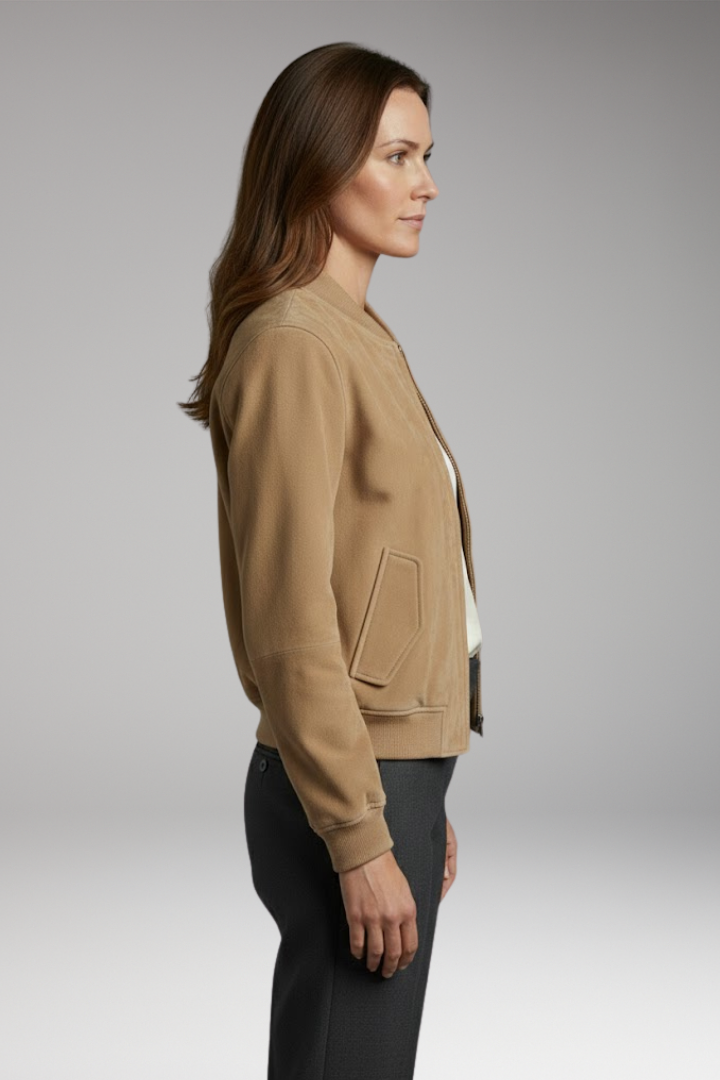 Women's Bomber Jacket Sturdy Cotton
