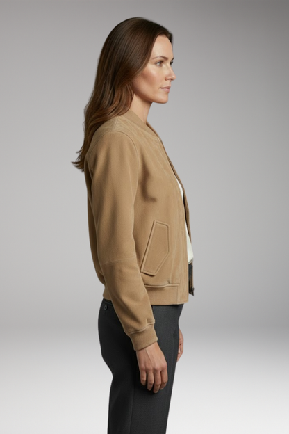 Women's Bomber Jacket Sturdy Cotton