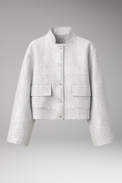 Women's Sequined Bomber Jacket Front Zipper - 
Fashinoza