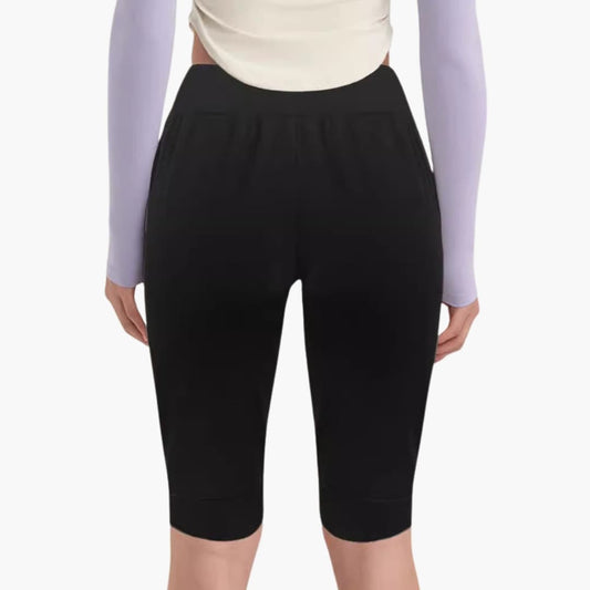Women's Capri Pants Elastic Waist Side Pockets - Fashinoza
